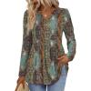 image:imageWIHOLL Plus Size Clothes for Women Blouses Maternity Shirts Fall Winter Fashion Cowgirl Outfits Boho Tunic Tops Ethinic 2XL