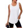 image:imageWIHOLL Workout Tops for Women Summer Athletic Tank Tops Sleeveless Shirts Beach Lightweight Gym ClothesWhite