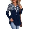 image:imageBoho Tops for Women Dressy Casual Blouses Plus Size Long Sleeve Shirts Teacher Outfits Fall Fashion Clothes 3XL