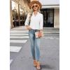 image:imageWIHOLL 34 Length Sleeve Womens Tops Dressy V Neck Collared Shirts Business Casual Work Blouses Summer Vacation Outfits 2026White
