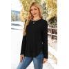 image:imageWIHOLL Long Sleeve Shirts for Women 2026 Fall Sweaters Lightweight Casual Tunic Tops Loose Fit Winter Clothing S2XL1black