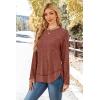 image:imageWIHOLL Long Sleeve Shirts for Women 2026 Fall Sweaters Lightweight Casual Tunic Tops Loose Fit Winter Clothing S2XL1caramel