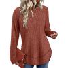 image:imageWIHOLL Long Sleeve Shirts for Women 2026 Fall Sweaters Lightweight Casual Tunic Tops Loose Fit Winter Clothing S2XL1caramel