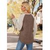 image:imageWIHOLL Long Sleeve Shirts for Women 2026 Fall Sweaters Lightweight Casual Tunic Tops Loose Fit Winter Clothing S2XL1paneled Apricot Brown