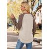 image:imageWIHOLL Long Sleeve Shirts for Women 2026 Fall Sweaters Lightweight Casual Tunic Tops Loose Fit Winter Clothing S2XL1paneled Brown Apricot