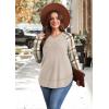 image:imageWIHOLL Long Sleeve Shirts for Women 2026 Fall Sweaters Lightweight Casual Tunic Tops Loose Fit Winter Clothing S2XL1print 2