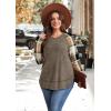 image:imageWIHOLL Long Sleeve Shirts for Women 2026 Fall Sweaters Lightweight Casual Tunic Tops Loose Fit Winter Clothing S2XL1print 3