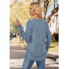 image:imageWIHOLL Long Sleeve Shirts for Women 2026 Fall Sweaters Lightweight Casual Tunic Tops Loose Fit Winter Clothing S2XL2blue