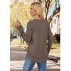 image:imageWIHOLL Long Sleeve Shirts for Women 2026 Fall Sweaters Lightweight Casual Tunic Tops Loose Fit Winter Clothing S2XL2coffee