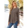 image:imageWIHOLL Long Sleeve Shirts for Women 2026 Fall Sweaters Lightweight Casual Tunic Tops Loose Fit Winter Clothing S2XL2coffee