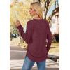 image:imageWIHOLL Long Sleeve Shirts for Women 2026 Fall Sweaters Lightweight Casual Tunic Tops Loose Fit Winter Clothing S2XL2fuchsia