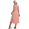 image:imageWIHOLL Vacation Dresses for Women 2026 Summer Flowy Maxi Cute Boho Midi Tshirt Dress Beach Essentials Pink Polka Dot L