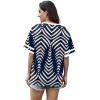 image:imageWIHOLL Womens T Shirts Loose Fit Short Sleeve Tees V Neck Color Block Summer Tops 2026 Fashion S4XLNavy Print