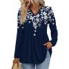 image:imageBoho Tops for Women Dressy Casual Blouses Plus Size Long Sleeve Shirts Teacher Outfits Fall Fashion Clothes 3XL