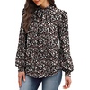 image:imageWIHOLL Long Sleeve Shirts for Women Mock Neck Tops Pleated Front Blouses Dressy Casual Spring Fall Clothes 2026 Fashion01  Floral Print