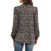 image:imageWIHOLL Long Sleeve Shirts for Women Mock Neck Tops Pleated Front Blouses Dressy Casual Spring Fall Clothes 2026 Fashion01  Floral Print