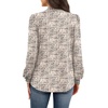 image:imageWIHOLL Long Sleeve Shirts for Women Mock Neck Tops Pleated Front Blouses Dressy Casual Spring Fall Clothes 2026 Fashion03  Beige Black