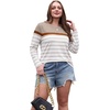 image:imageWIHOLL Long Sleeve Shirts for Women Stripe Tops Fall Fashion Outfits 2026  Womens TopsFall ClothesT shirtClothingTrendyTeacherSchoolCuteCozyDressyBohoWinterCowboy ChicBusiness CasualBeige
