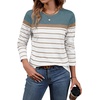 image:imageWIHOLL Long Sleeve Shirts for Women Stripe Tops Fall Fashion Outfits 2026  Womens TopsFall ClothesT shirtClothingTrendyTeacherSchoolCuteCozyDressyBohoWinterCowboy ChicBusiness CasualLight Blue