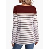 image:imageWIHOLL Long Sleeve Shirts for Women Stripe Tops Fall Fashion Outfits 2026  Womens TopsFall ClothesT shirtClothingTrendyTeacherSchoolCuteCozyDressyBohoWinterCowboy ChicBusiness CasualRed