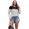 image:imageWIHOLL Long Sleeve Shirts for Women Stripe Tops Fall Fashion Outfits 2026  Womens TopsFall ClothesT shirtClothingTrendyTeacherSchoolCuteCozyDressyBohoWinterCowboy ChicBusiness CasualBlack
