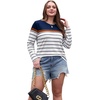 image:imageWIHOLL Long Sleeve Shirts for Women Stripe Tops Fall Fashion Outfits 2026  Womens TopsFall ClothesT shirtClothingTrendyTeacherSchoolCuteCozyDressyBohoWinterCowboy ChicBusiness CasualBlue