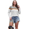 image:imageWIHOLL Long Sleeve Shirts for Women Stripe Tops Fall Fashion Outfits 2026  Womens TopsFall ClothesT shirtClothingTrendyTeacherSchoolCuteCozyDressyBohoWinterCowboy ChicBusiness CasualGrey