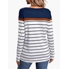 image:imageWIHOLL Long Sleeve Shirts for Women Stripe Tops Fall Fashion Outfits 2026  Womens TopsFall ClothesT shirtClothingTrendyTeacherSchoolCuteCozyDressyBohoWinterCowboy ChicBusiness CasualBlue