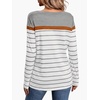 image:imageWIHOLL Long Sleeve Shirts for Women Stripe Tops Fall Fashion Outfits 2026  Womens TopsFall ClothesT shirtClothingTrendyTeacherSchoolCuteCozyDressyBohoWinterCowboy ChicBusiness CasualGrey