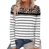 image:imageWIHOLL Long Sleeve Shirts for Women Stripe Tops Fall Fashion Outfits 2026  Womens TopsFall ClothesT shirtClothingTrendyTeacherSchoolCuteCozyDressyBohoWinterCowboy ChicBusiness CasualLeopard