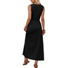 image:imageWIHOLL Summer Dresses Babydoll Maxi Dress Empire Waist Beach Vacation Sundresses 2026 with PocketsBlack