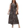 image:imageWIHOLL Summer Dresses Babydoll Maxi Dress Empire Waist Beach Vacation Sundresses 2026 with PocketsClassic Leopard