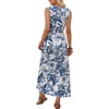 image:imageWIHOLL Summer Dresses Babydoll Maxi Dress Empire Waist Beach Vacation Sundresses 2026 with PocketsFloral Blue