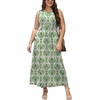 image:imageWIHOLL Summer Dresses Babydoll Maxi Dress Empire Waist Beach Vacation Sundresses 2026 with PocketsFloral Green