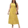image:imageWIHOLL Summer Dresses Babydoll Maxi Dress Empire Waist Beach Vacation Sundresses 2026 with PocketsFloral Yellow