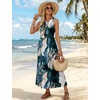 image:imageWIHOLL Summer Dresses Babydoll Maxi Dress Empire Waist Beach Vacation Sundresses 2026 with PocketsInk Wash