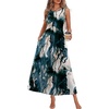 image:imageWIHOLL Summer Dresses Babydoll Maxi Dress Empire Waist Beach Vacation Sundresses 2026 with PocketsInk Wash