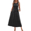 image:imageWIHOLL Summer Dresses Babydoll Maxi Dress Empire Waist Beach Vacation Sundresses 2026 with PocketsPolka Dot