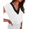 image:imageWIHOLL Summer Tops for Women 2026 Dressy Casual Short Sleeve Shirts Business Casual T Shirts Beach Vacation ClothesPolka Dots