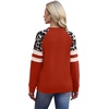 image:imageWIHOLL Sweatshirts for Women Crewneck Long Sleeve Loose Fit Tops Color Block Fashion 2026Red Leopard