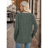 image:imageWIHOLL Womens Long Sleeve Shirts Lightweight Tunic Fall Top Sweaters 2026  Cute Scallop Neck Sweater Dressy Casual Soft02green