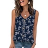 image:imageWIHOLL Womens Tank Tops Loose Casual Summer Tops Eyelet V Neck Basic Sleeveless Shirts Trendy 2026Blue Floral