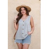 image:imageWIHOLL Womens Tank Tops Loose Casual Summer Tops Eyelet V Neck Basic Sleeveless Shirts Trendy 2026Blue Stripe