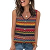 image:imageWIHOLL Womens Tank Tops Loose Casual Summer Tops Eyelet V Neck Basic Sleeveless Shirts Trendy 2026Boho Stripe