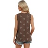 image:imageWIHOLL Womens Tank Tops Loose Casual Summer Tops Eyelet V Neck Basic Sleeveless Shirts Trendy 2026Coffee