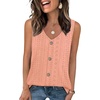 image:imageWIHOLL Womens Tank Tops Loose Casual Summer Tops Eyelet V Neck Basic Sleeveless Shirts Trendy 2026Coral