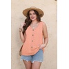 image:imageWIHOLL Womens Tank Tops Loose Casual Summer Tops Eyelet V Neck Basic Sleeveless Shirts Trendy 2026Coral