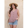 image:imageWIHOLL Womens Tank Tops Loose Casual Summer Tops Eyelet V Neck Basic Sleeveless Shirts Trendy 2026Pink