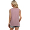 image:imageWIHOLL Womens Tank Tops Loose Casual Summer Tops Eyelet V Neck Basic Sleeveless Shirts Trendy 2026Pink