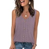 image:imageWIHOLL Womens Tank Tops Loose Casual Summer Tops Eyelet V Neck Basic Sleeveless Shirts Trendy 2026Purple